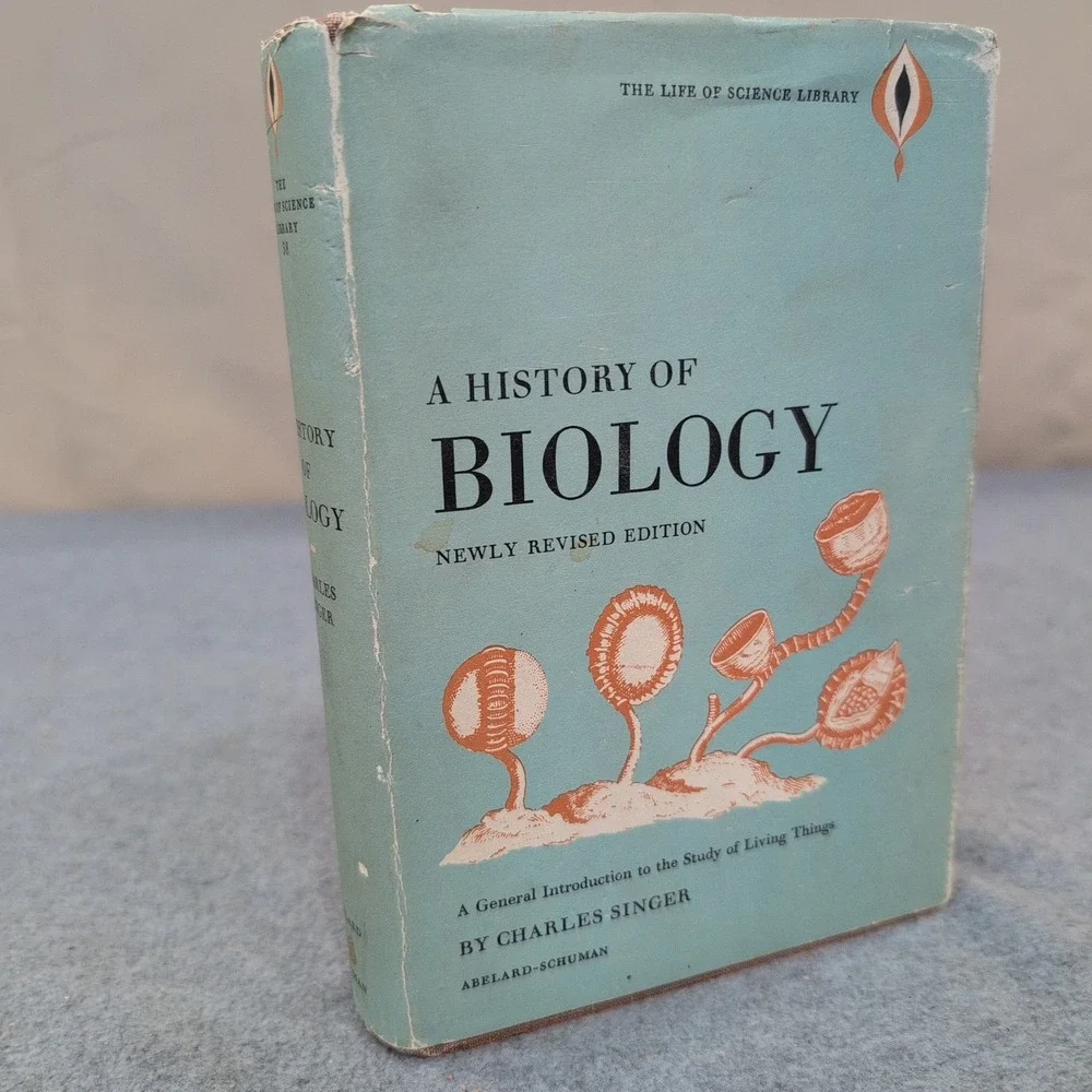 A History of Biology Charles Singer 1962 Revised Edition Hardcover Dust Jacket - Picture 1 of 10